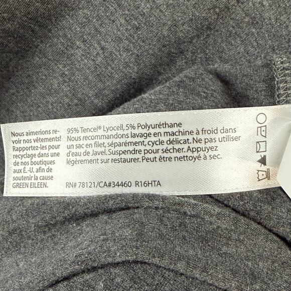 Eileen Fisher Lyocell Stretch Mock Neck Tunic Dress Large Gray Minimalist Modern - Picture 12 of 13